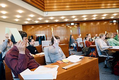 Abstimmung auf der Partnerfachtagung in Leipzig